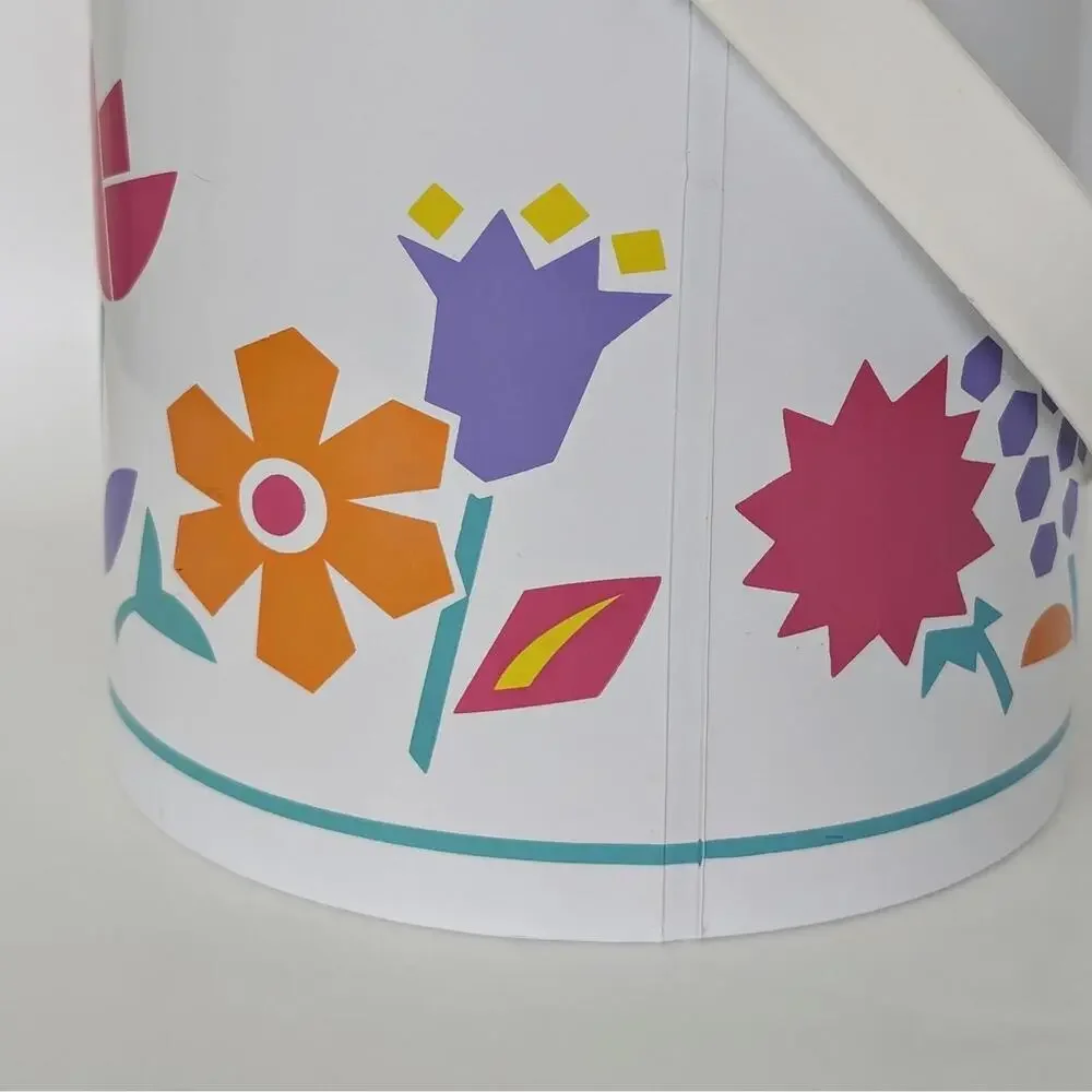 1980s Vintage Floral Ice Bucket